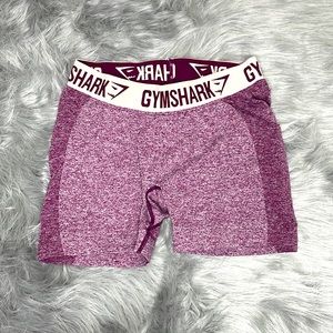 Original Gymshark Flex Seamless Shorts in the color Burgundy Marl. In size Med.